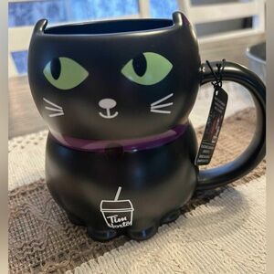 Tim Hortons Black Cat Heat changing mug